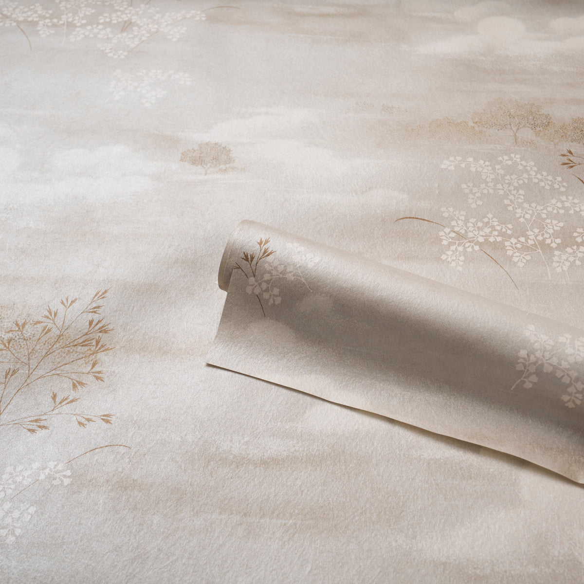 Calm Skies Wallpaper in neutral color - pattern number 5018042 - by Schumacher in the Japonisme collection