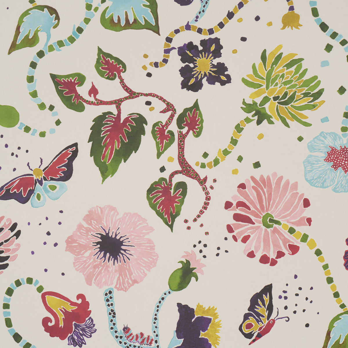 Gloriette Wallpaper in Multi color - pattern number 5018060 - by Schumacher in the Happy Menocal collection
