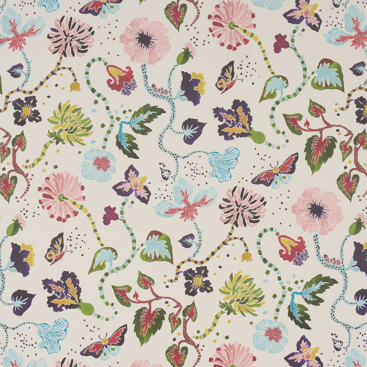 Gloriette Wallpaper in Multi color - pattern number 5018060 - by Schumacher in the Happy Menocal collection