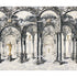 Palazzo 4 Panel Set Wallpaper in antique blue color - pattern number 5018110 - by Schumacher in the Backdrop I collection