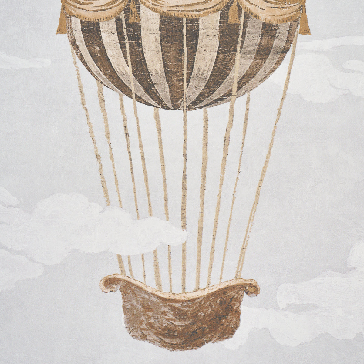 Up Up And Away Wallpaper in grisaille color - pattern number 5018130 - by Schumacher in the Carl Daquino collection