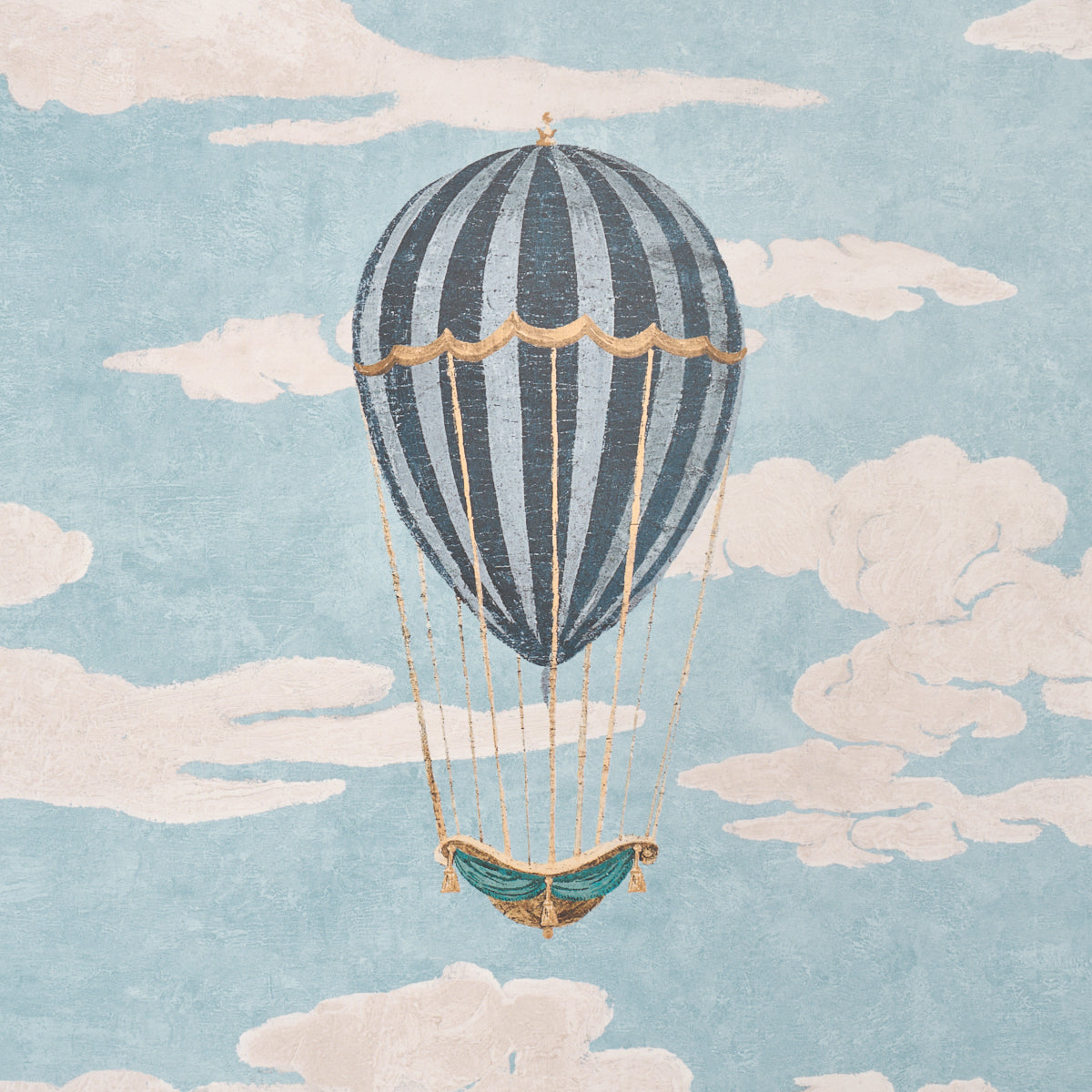 Up Up And Away Wallpaper in document color - pattern number 5018131 - by Schumacher in the Carl Daquino collection