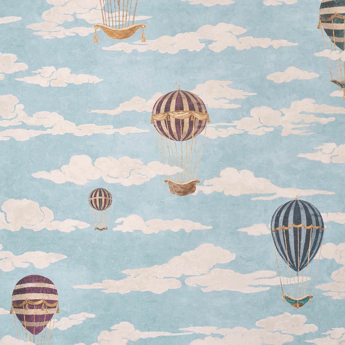 Up Up And Away Wallpaper in document color - pattern number 5018131 - by Schumacher in the Carl Daquino collection