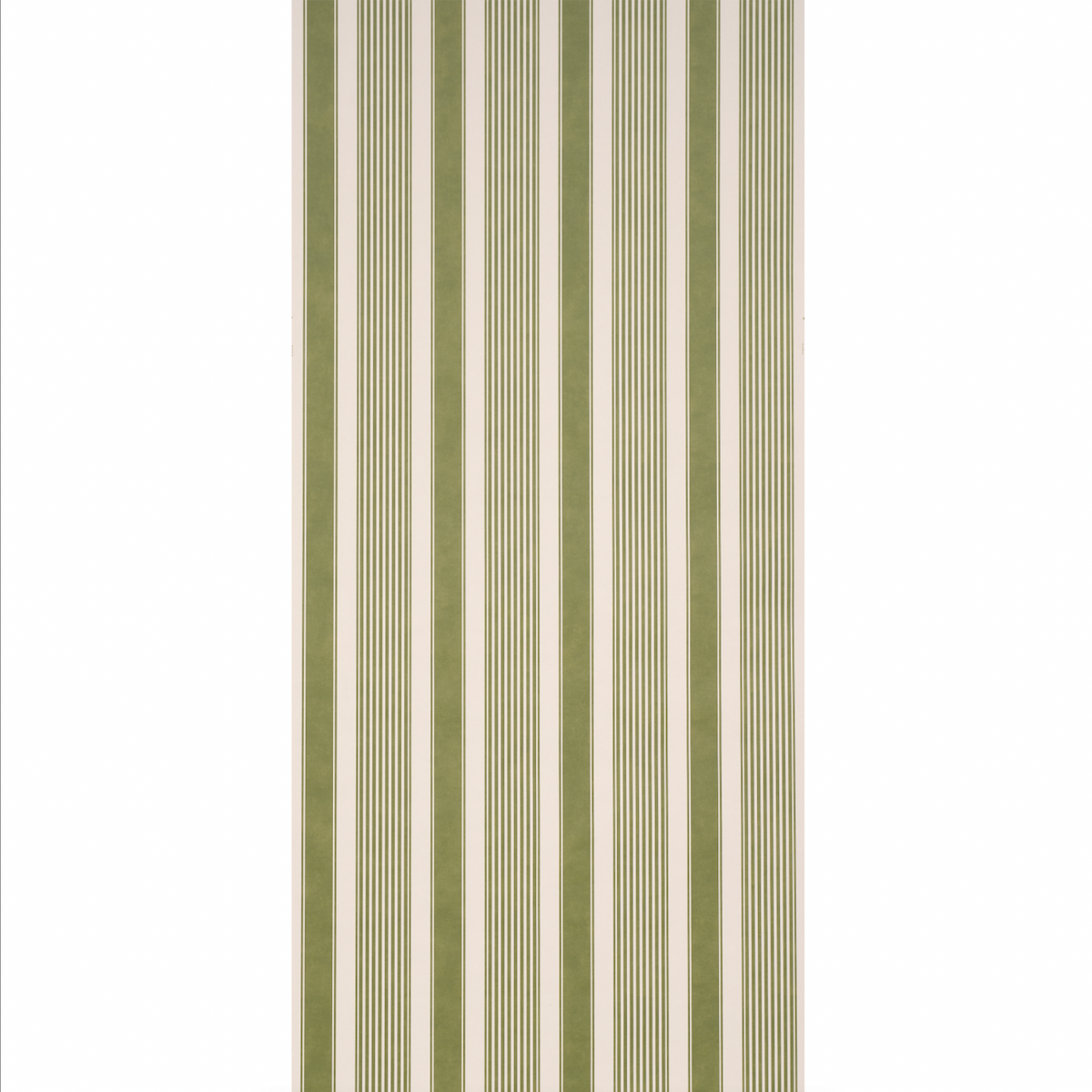 Summerville Stripe Wallpaper in moss color - pattern number 5018147 - by Schumacher in the Stripe Wallcovering Collection collection