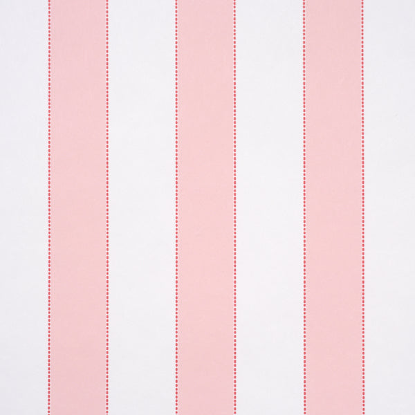 Louise Stripe Wallpaper in rose color - pattern number 5018153 - by Schumacher in the Stripe Wallcovering Collection collection