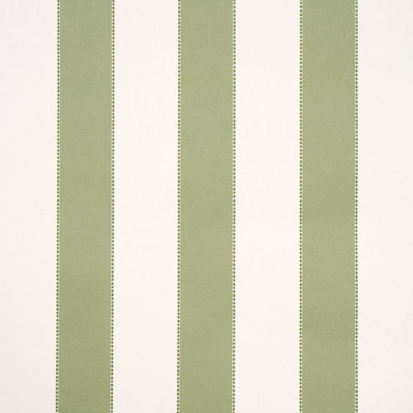 Louise Stripe Wallpaper in moss color - pattern number 5018155 - by Schumacher in the Stripe Wallcovering Collection collection