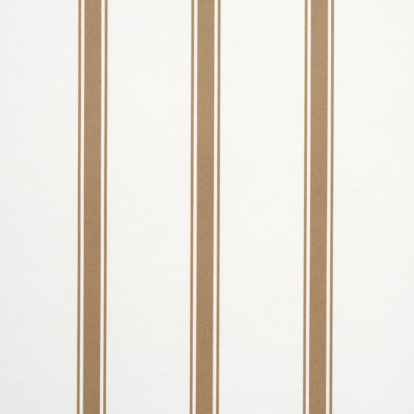 Westerly Stripe Wallpaper in burlap color - pattern number 5018161 - by Schumacher in the Stripe Wallcovering Collection collection