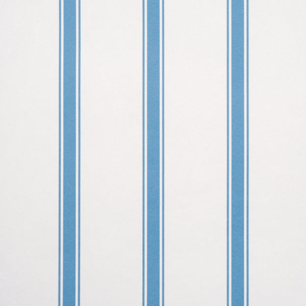 Westerly Stripe Wallpaper in blue color - pattern number 5018162 - by Schumacher in the Stripe Wallcovering Collection collection