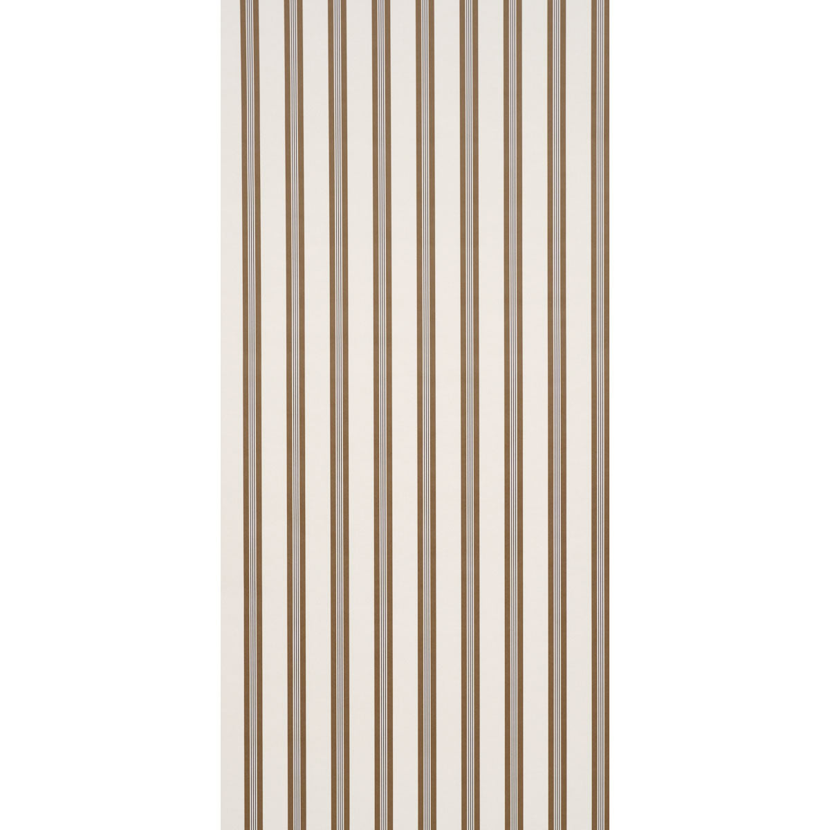 Chatham Stripe Wallpaper in umber color - pattern number 5018174 - by Schumacher in the Stripe Wallcovering Collection collection