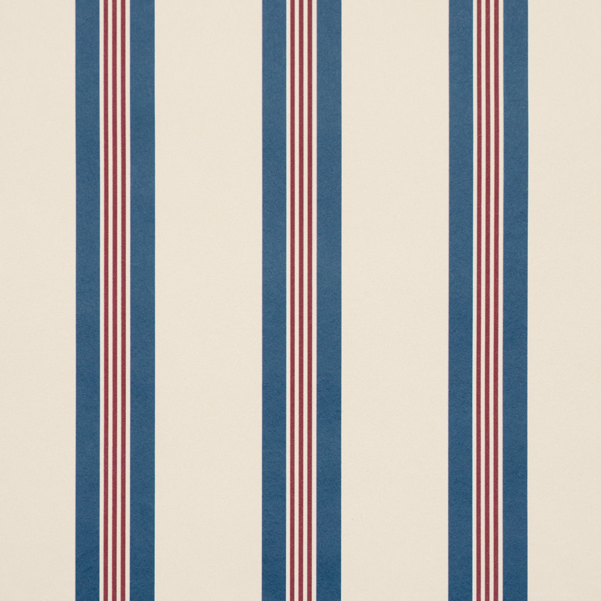 Chatham Stripe Wallpaper in americana color - pattern number 5018177 - by Schumacher in the Stripe Wallcovering Collection collection