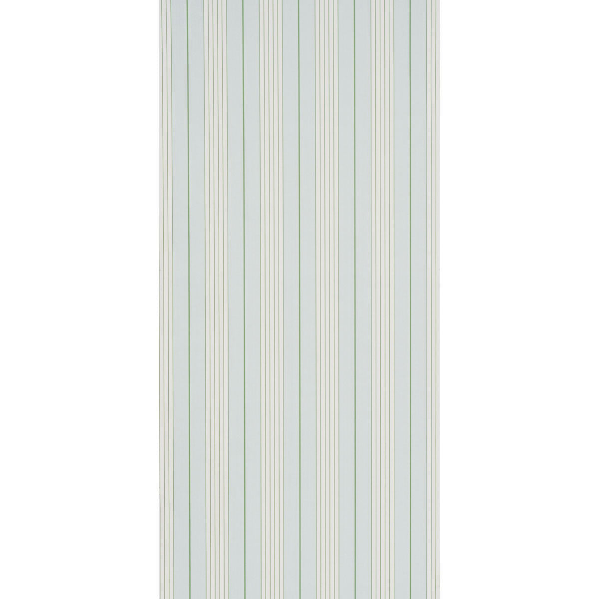 Audrey Stripe Wallpaper in sky and leaf color - pattern number 5018180 - by Schumacher in the Stripe Wallcovering Collection collection
