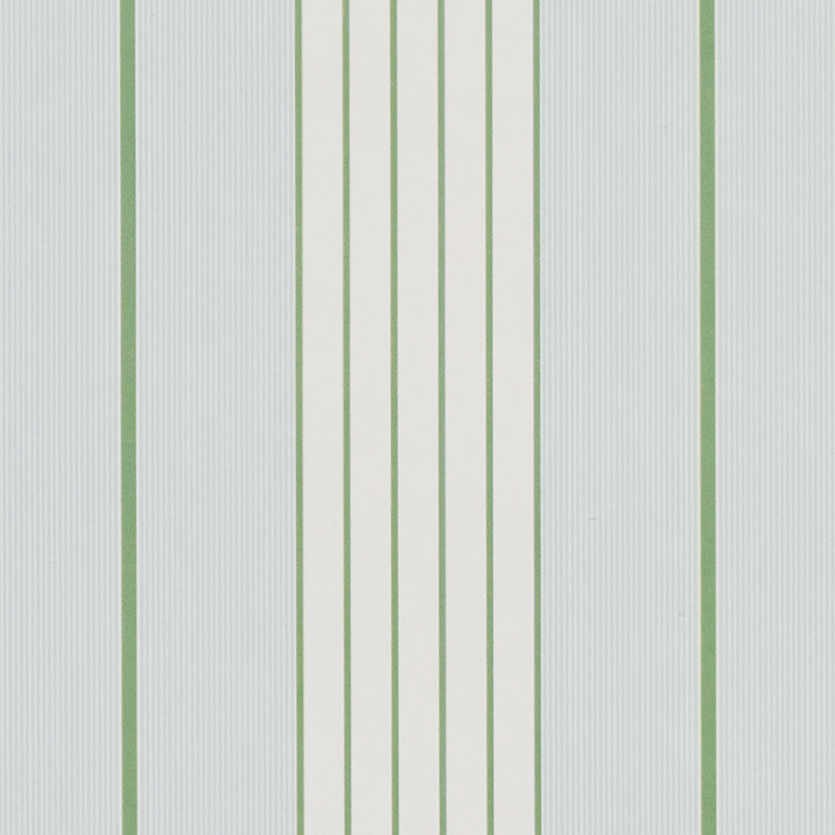 Audrey Stripe Wallpaper in sky and leaf color - pattern number 5018180 - by Schumacher in the Stripe Wallcovering Collection collection