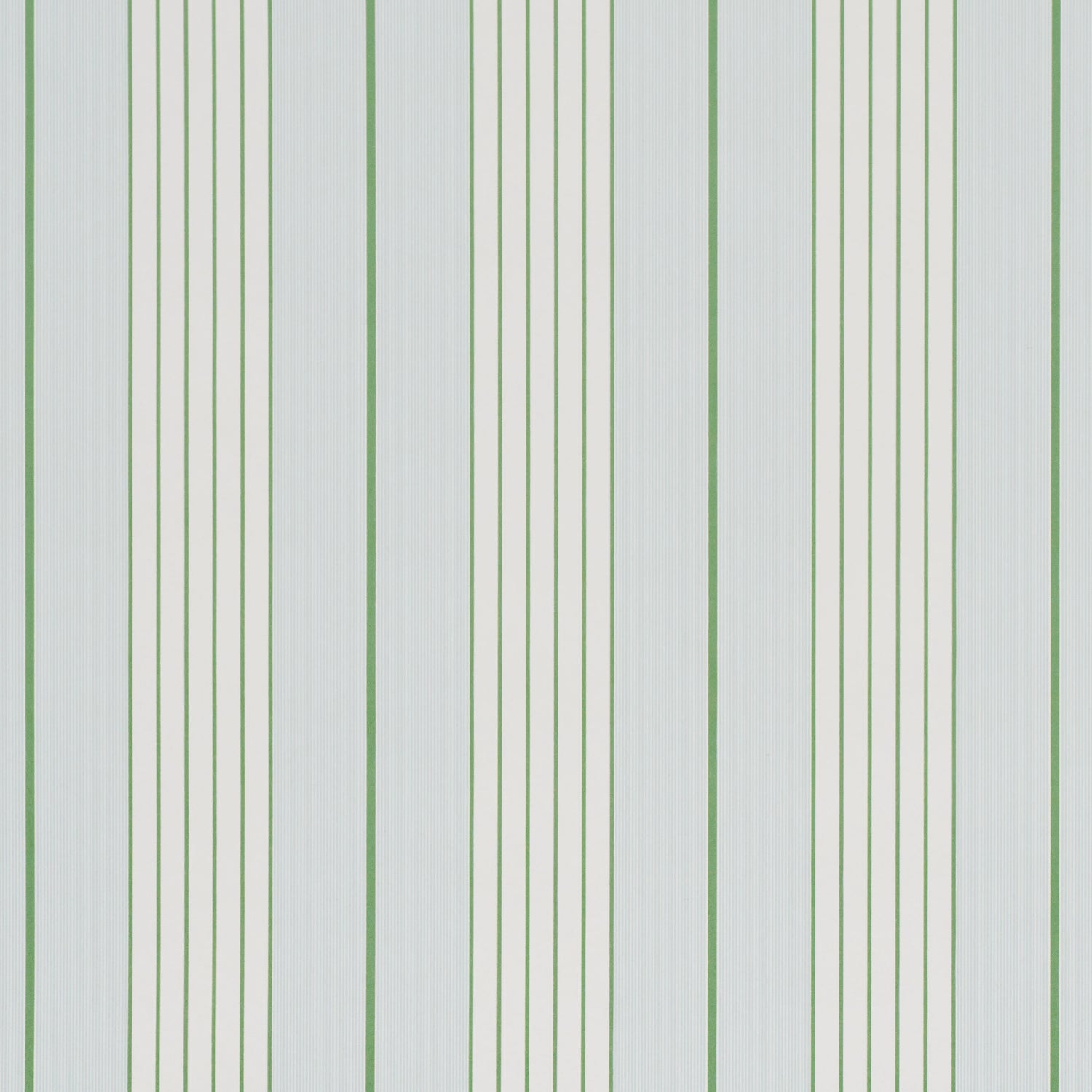 Audrey Stripe Wallpaper in sky and leaf color - pattern number 5018180 - by Schumacher in the Stripe Wallcovering Collection collection