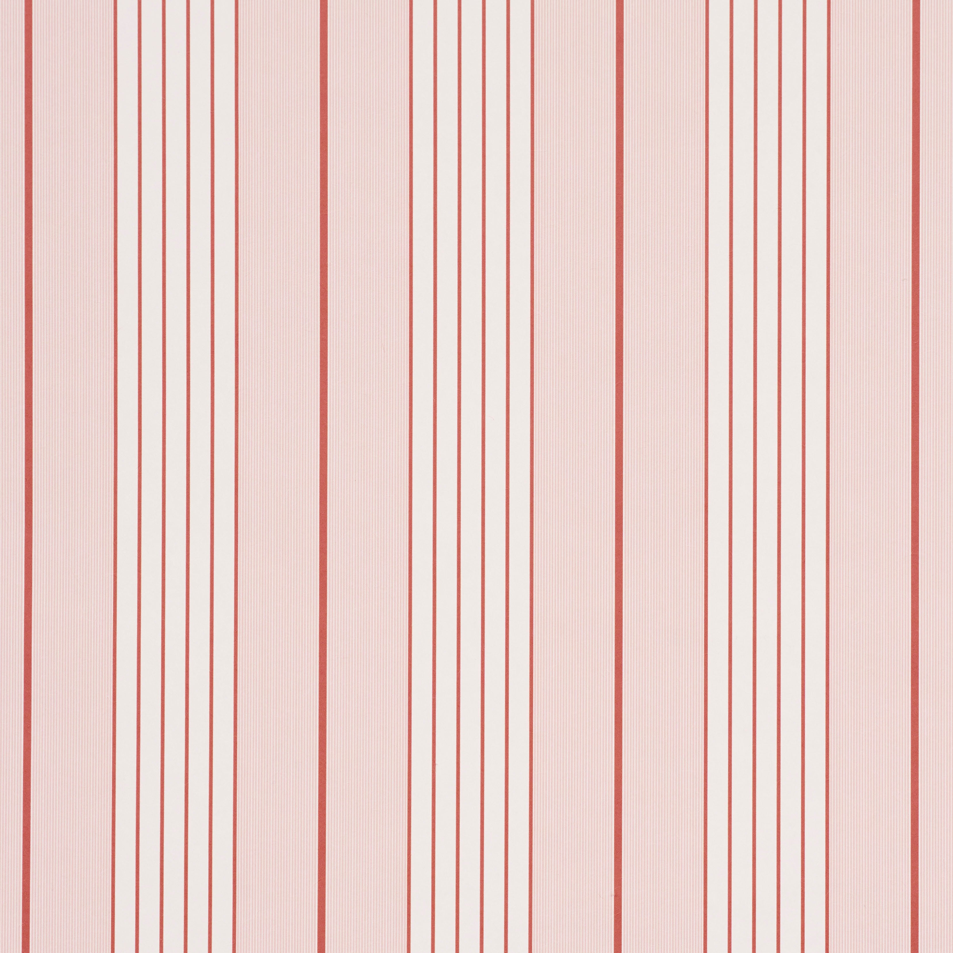 Audrey Stripe Wallpaper in pink color - pattern number 5018182 - by Schumacher in the Stripe Wallcovering Collection collection