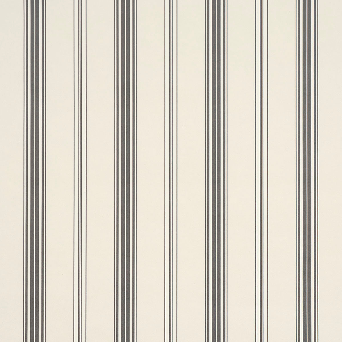 Coco Stripe Wallpaper in graphite color - pattern number 5018195 - by Schumacher in the Stripe Wallcovering Collection collection