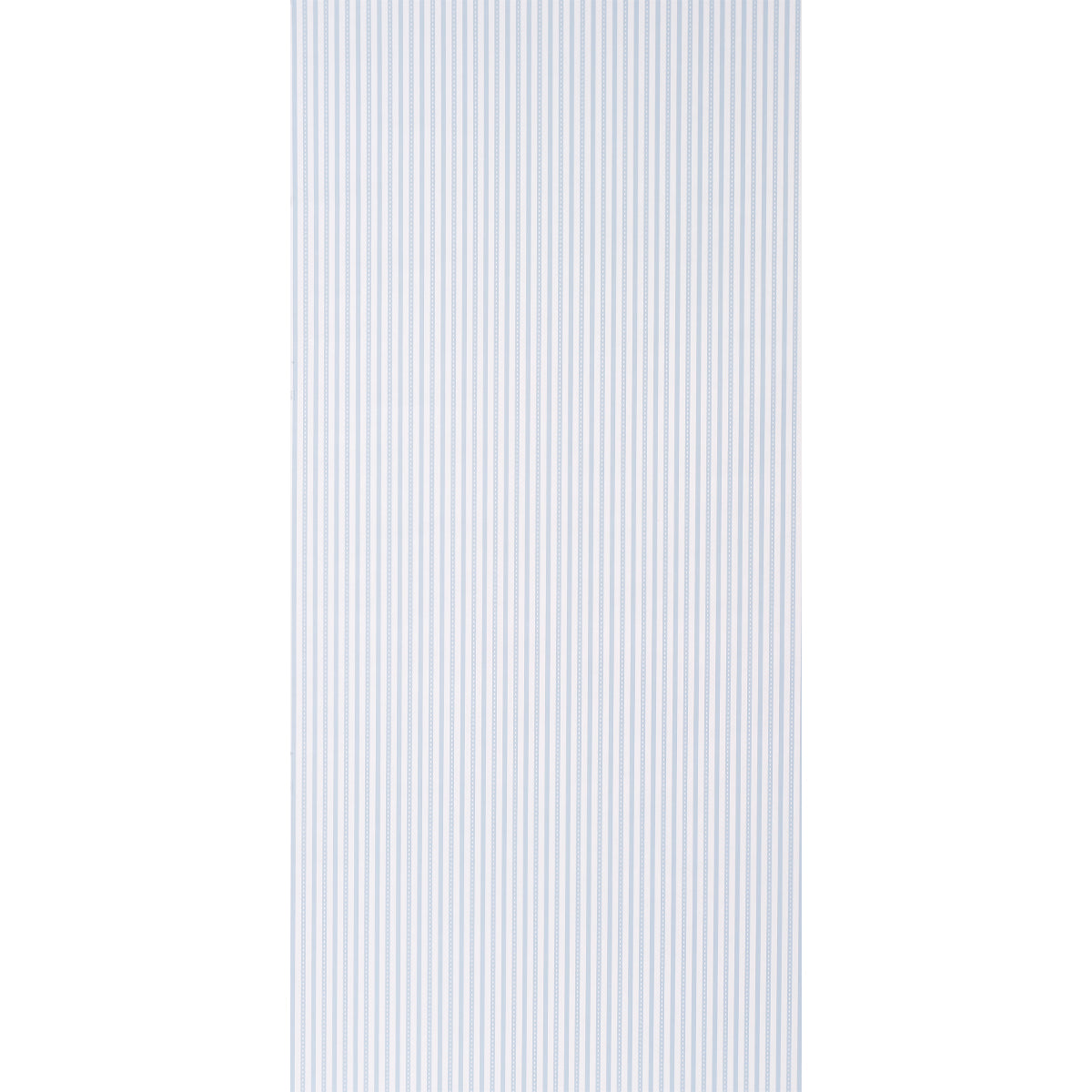 Mathis Ticking Stripe Wallpaper in sky color - pattern number 5018200 - by Schumacher in the Stripe Wallcovering Collection collection