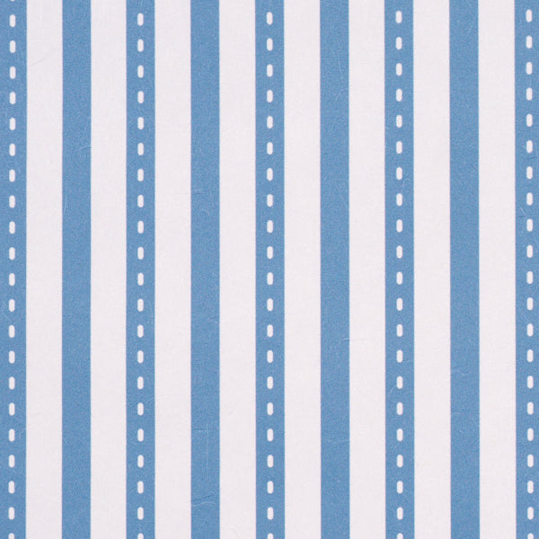 Mathis Ticking Stripe Wallpaper in delft color - pattern number 5018201 - by Schumacher in the Stripe Wallcovering Collection collection