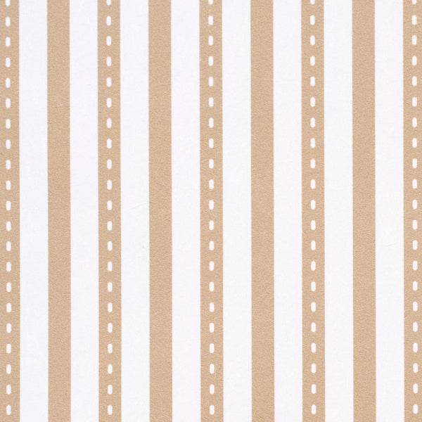 Mathis Ticking Stripe Wallpaper in neutral color - pattern number 5018204 - by Schumacher in the Stripe Wallcovering Collection collection