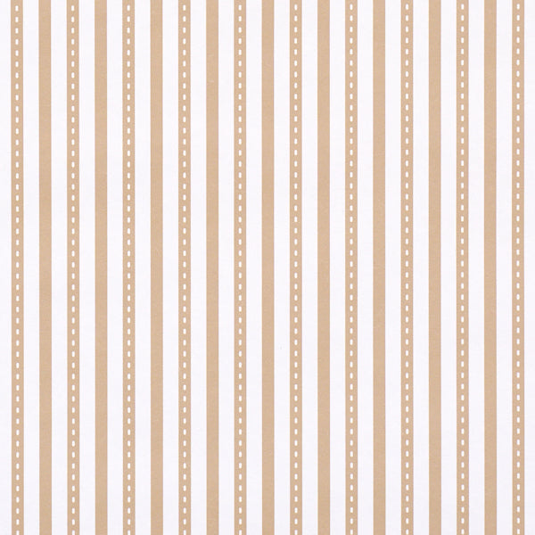 Mathis Ticking Stripe Wallpaper in neutral color - pattern number 5018204 - by Schumacher in the Stripe Wallcovering Collection collection