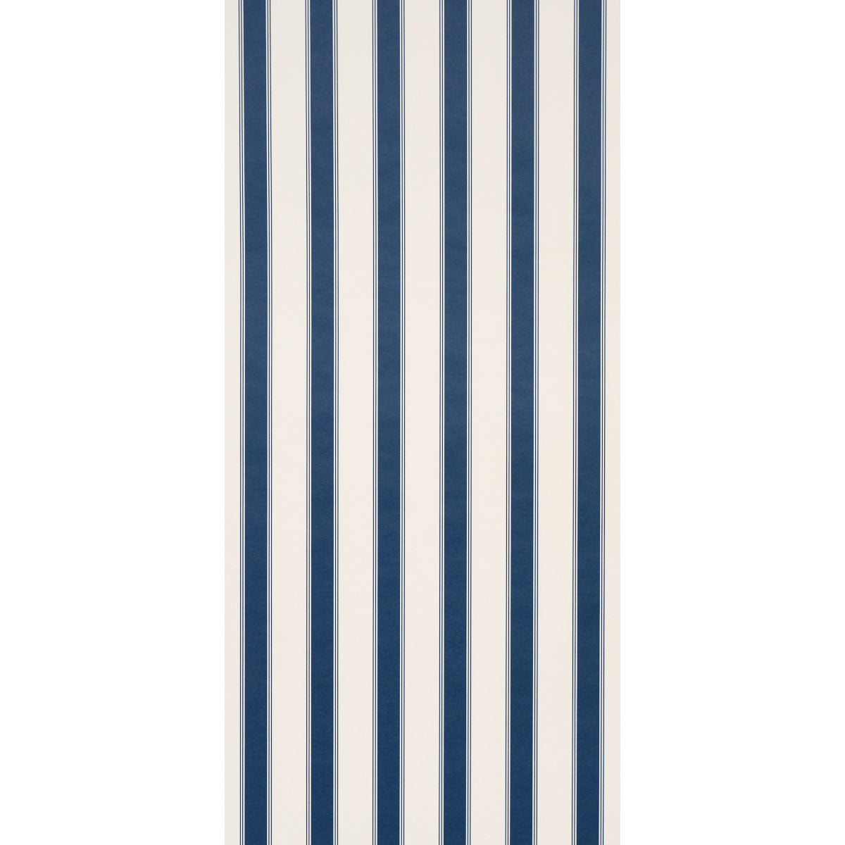 Rafe Stripe Wallpaper in indigo color - pattern number 5018215 - by Schumacher in the Stripe Wallcovering Collection collection