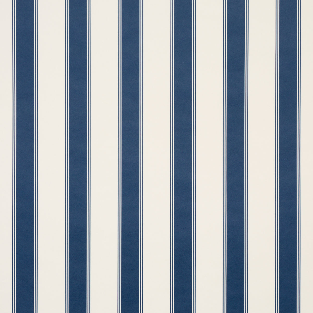 Rafe Stripe Wallpaper in indigo color - pattern number 5018215 - by Schumacher in the Stripe Wallcovering Collection collection