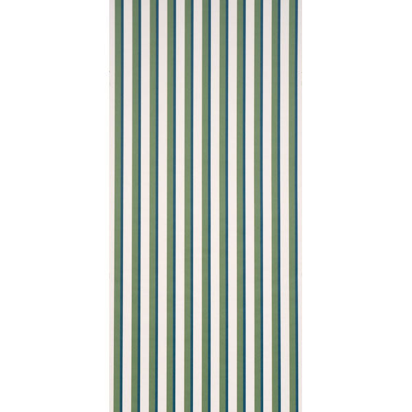 Rigsby Stripe Wallpaper in peacock color - pattern number 5018220 - by Schumacher in the Stripe Wallcovering Collection collection