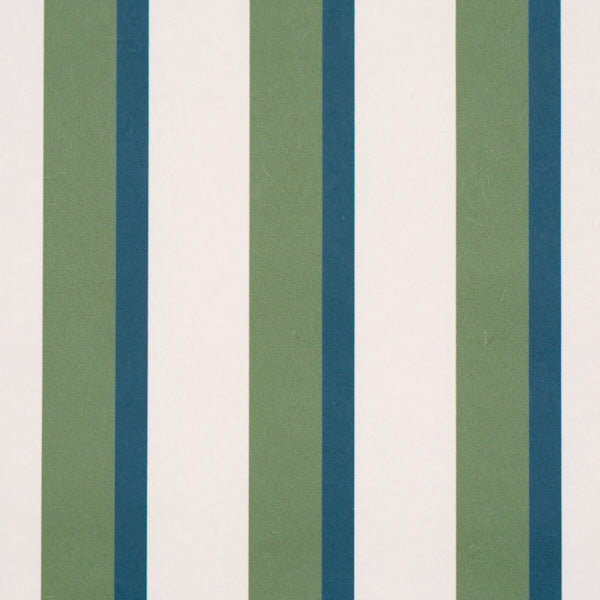 Rigsby Stripe Wallpaper in peacock color - pattern number 5018220 - by Schumacher in the Stripe Wallcovering Collection collection