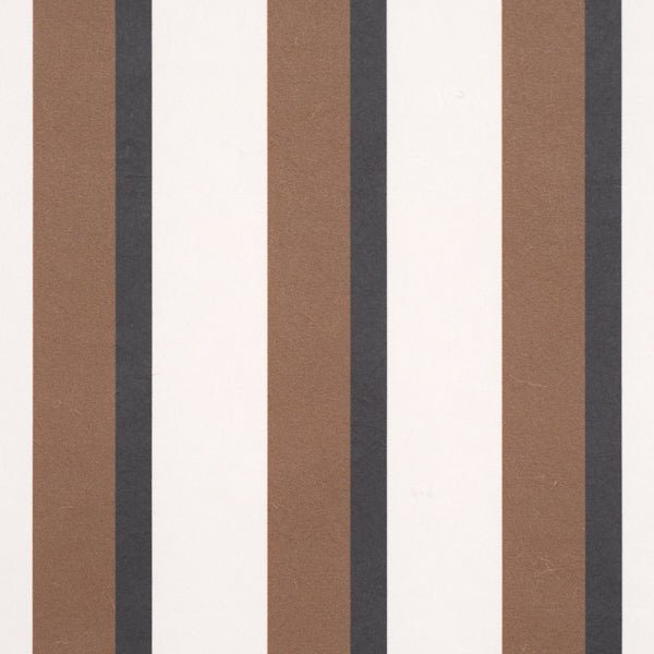 Rigsby Stripe Wallpaper in umber color - pattern number 5018224 - by Schumacher in the Stripe Wallcovering Collection collection