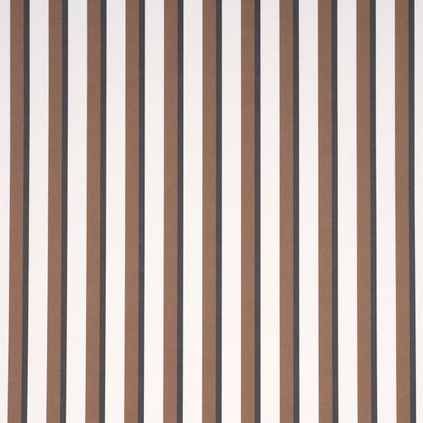 Rigsby Stripe Wallpaper in umber color - pattern number 5018224 - by Schumacher in the Stripe Wallcovering Collection collection