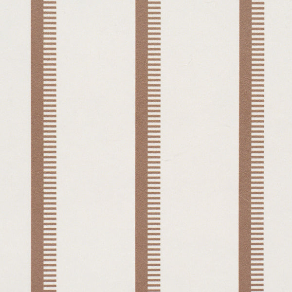 Tyla Stripe Wallpaper in umber color - pattern number 5018235 - by Schumacher in the Stripe Wallcovering Collection collection