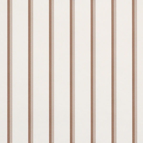 Tyla Stripe Wallpaper in umber color - pattern number 5018235 - by Schumacher in the Stripe Wallcovering Collection collection