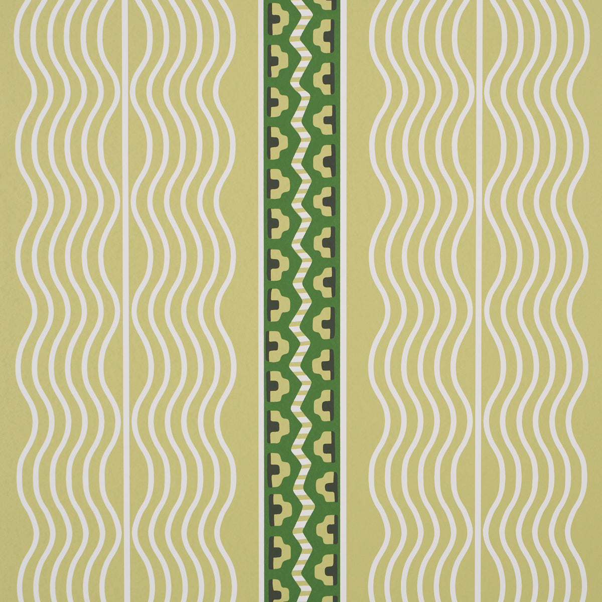 Crème Anglaise Wallpaper in Juniper Green color - pattern number 5018301 - by Schumacher in the Johnson Hartig collection