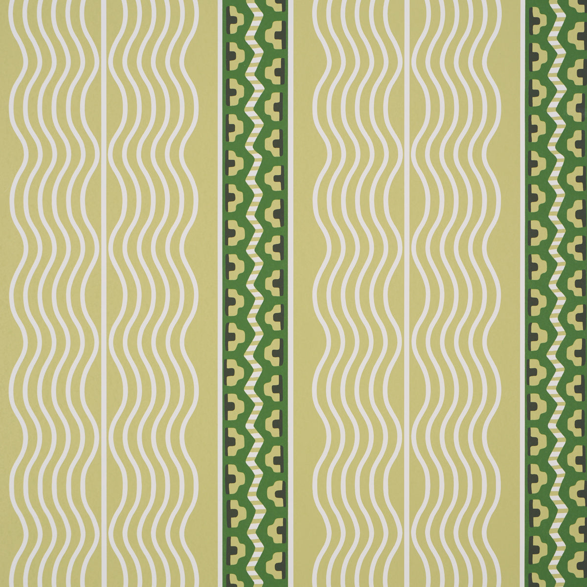 Crème Anglaise Wallpaper in Juniper Green color - pattern number 5018301 - by Schumacher in the Johnson Hartig collection