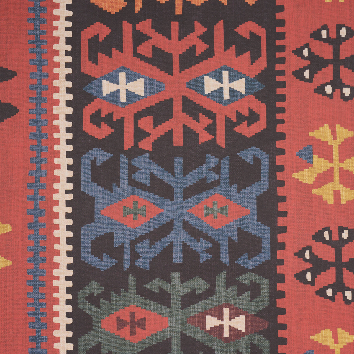 Sahane Wallpaper in Pomegranate Red color - pattern number 5018320 - by Schumacher in the Johnson Hartig collection