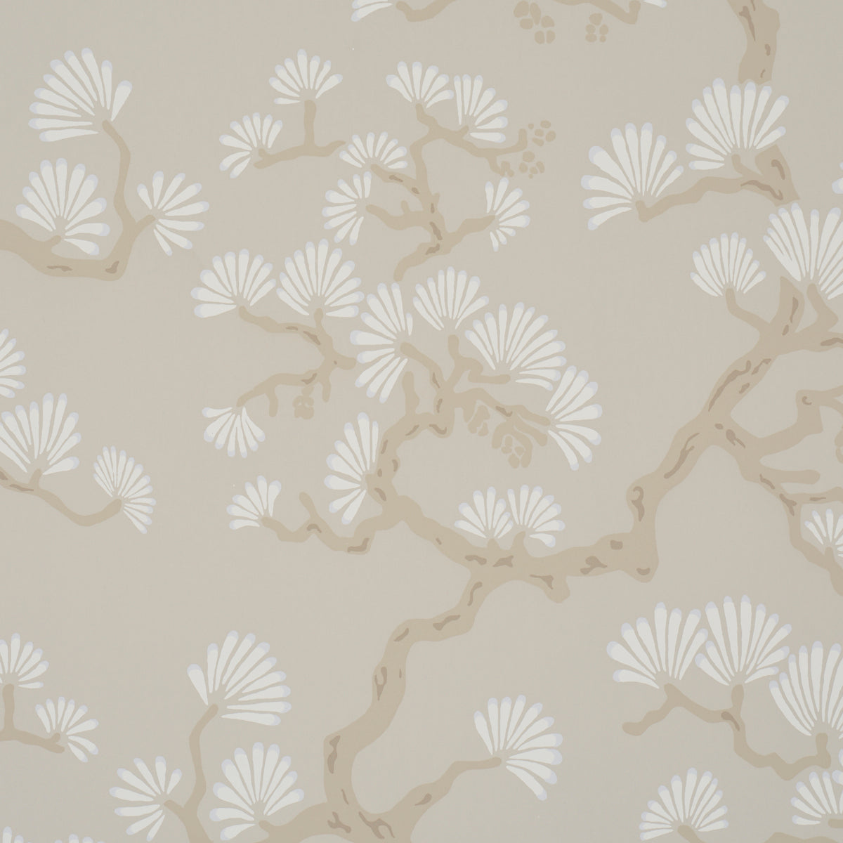 Hinata Wallpaper in stone color - pattern number 5018331 - by Schumacher in the Japonisme collection