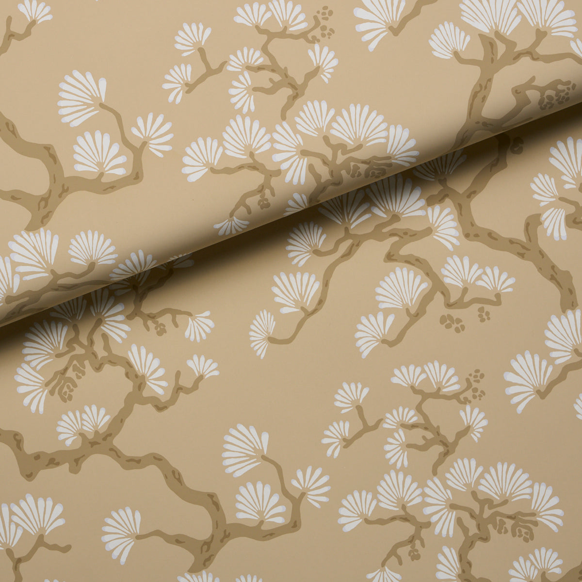 Hinata Wallpaper in neutral color - pattern number 5018332 - by Schumacher in the Japonisme collection