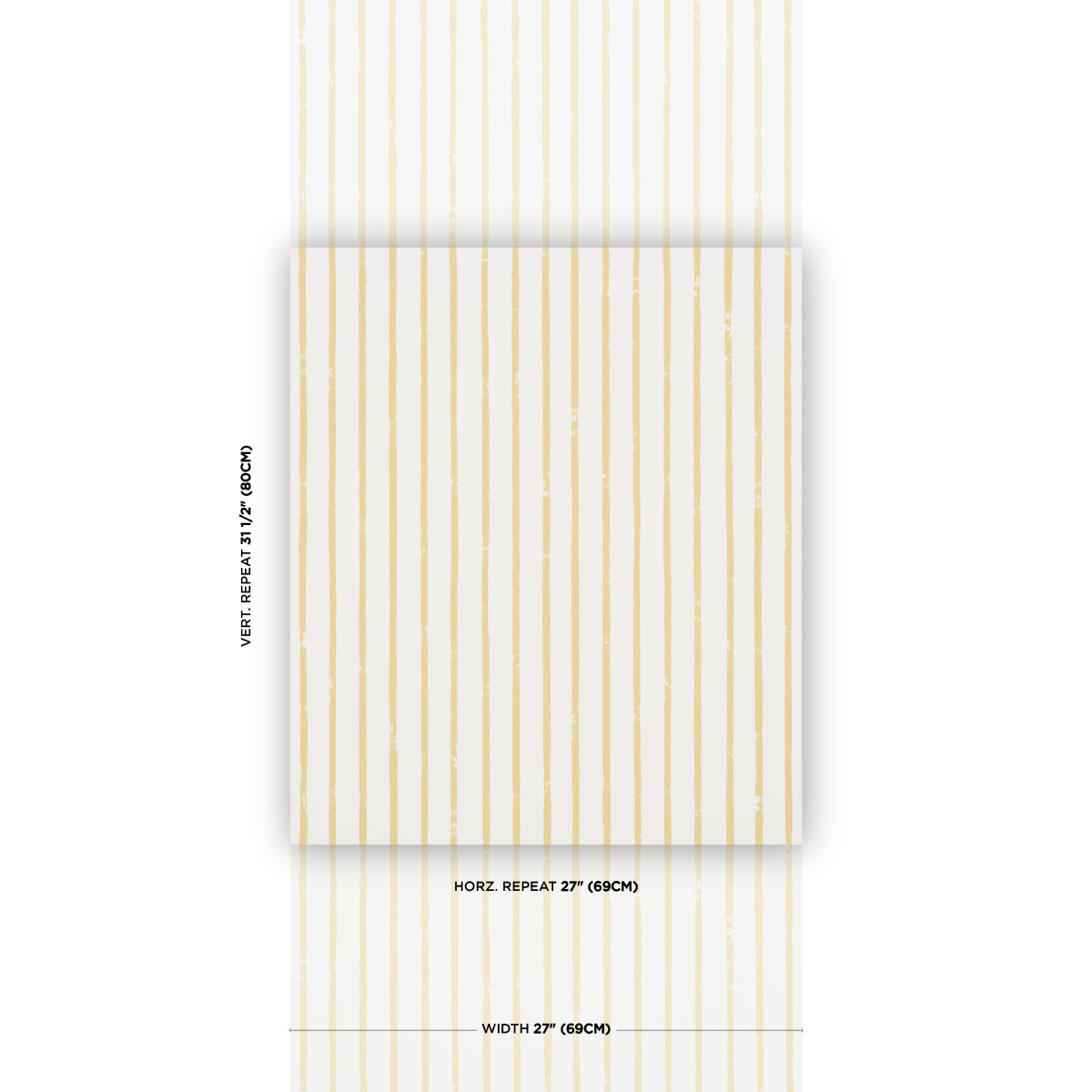 Springs Stripe Wallpaper in Yellow color - pattern number 5018351 - by Schumacher in the Stars and Stripes collection