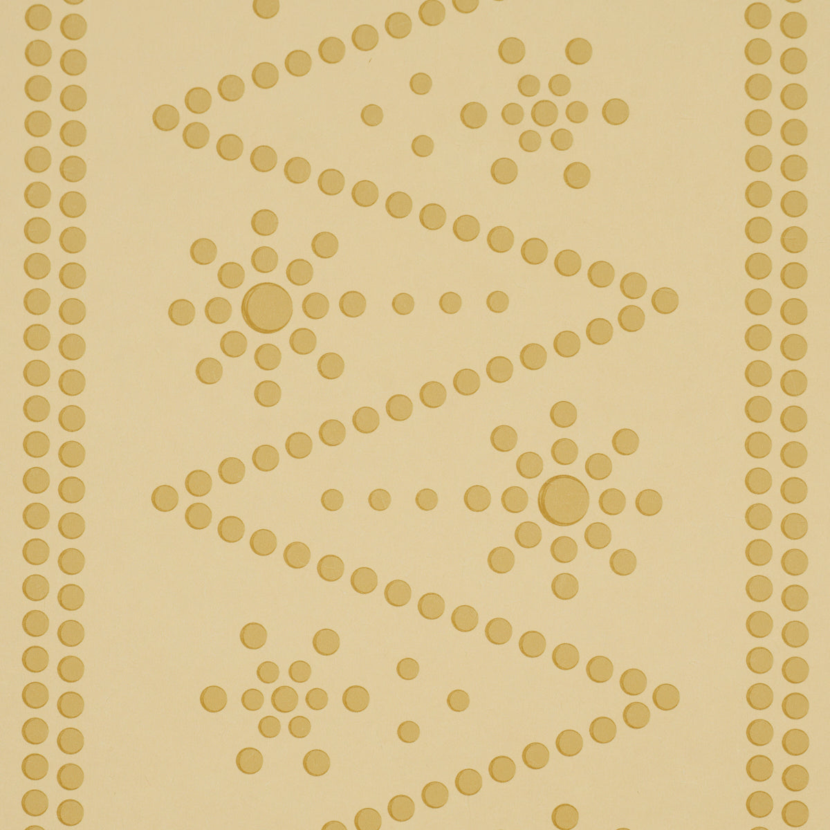 The Pearlies Wallpaper in soft gold color - pattern number 5018371 - by Schumacher in the Backdrop I collection