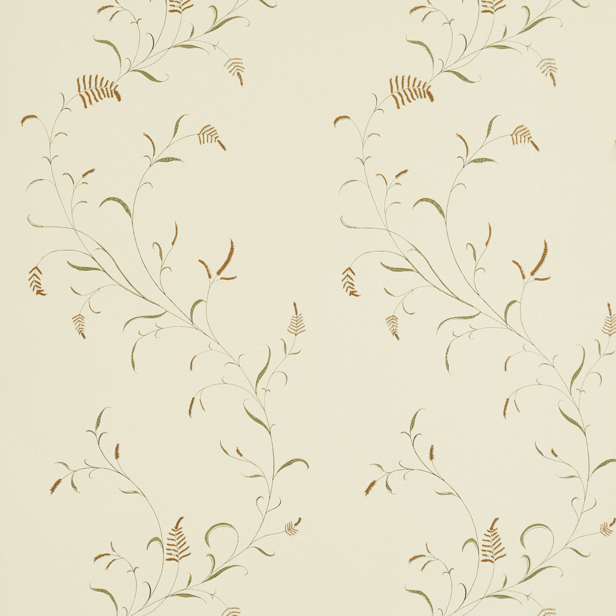 Winding Wheat Wallpaper in Green color - pattern number 5018431 - by Schumacher in the American Heritage collection