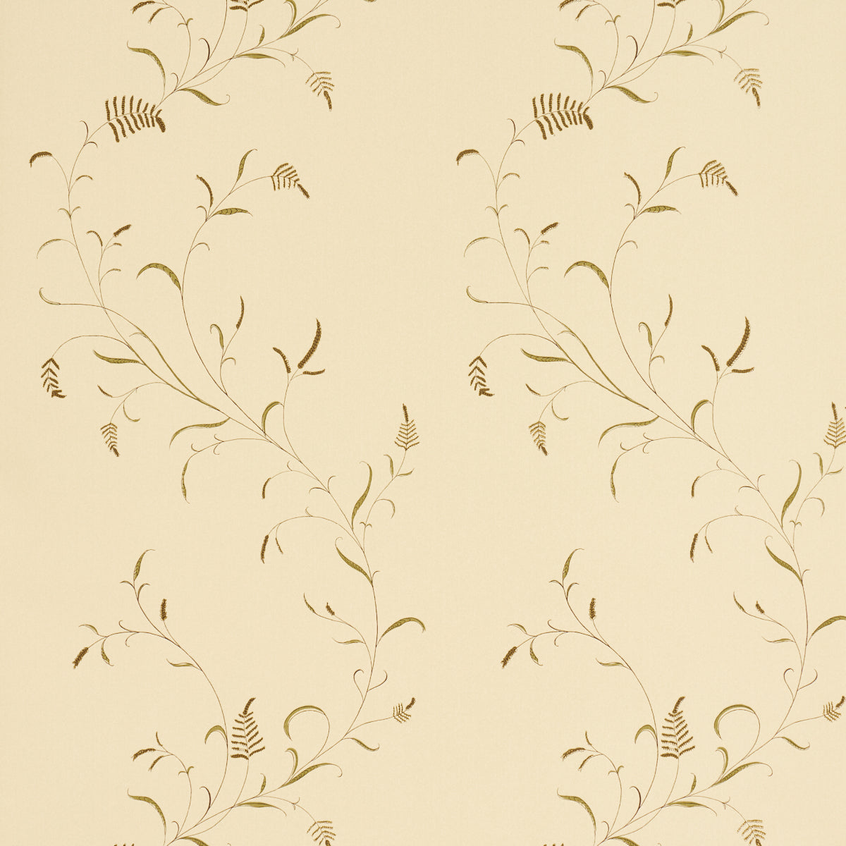 Winding Wheat Wallpaper in Yellow color - pattern number 5018432 - by Schumacher in the American Heritage collection