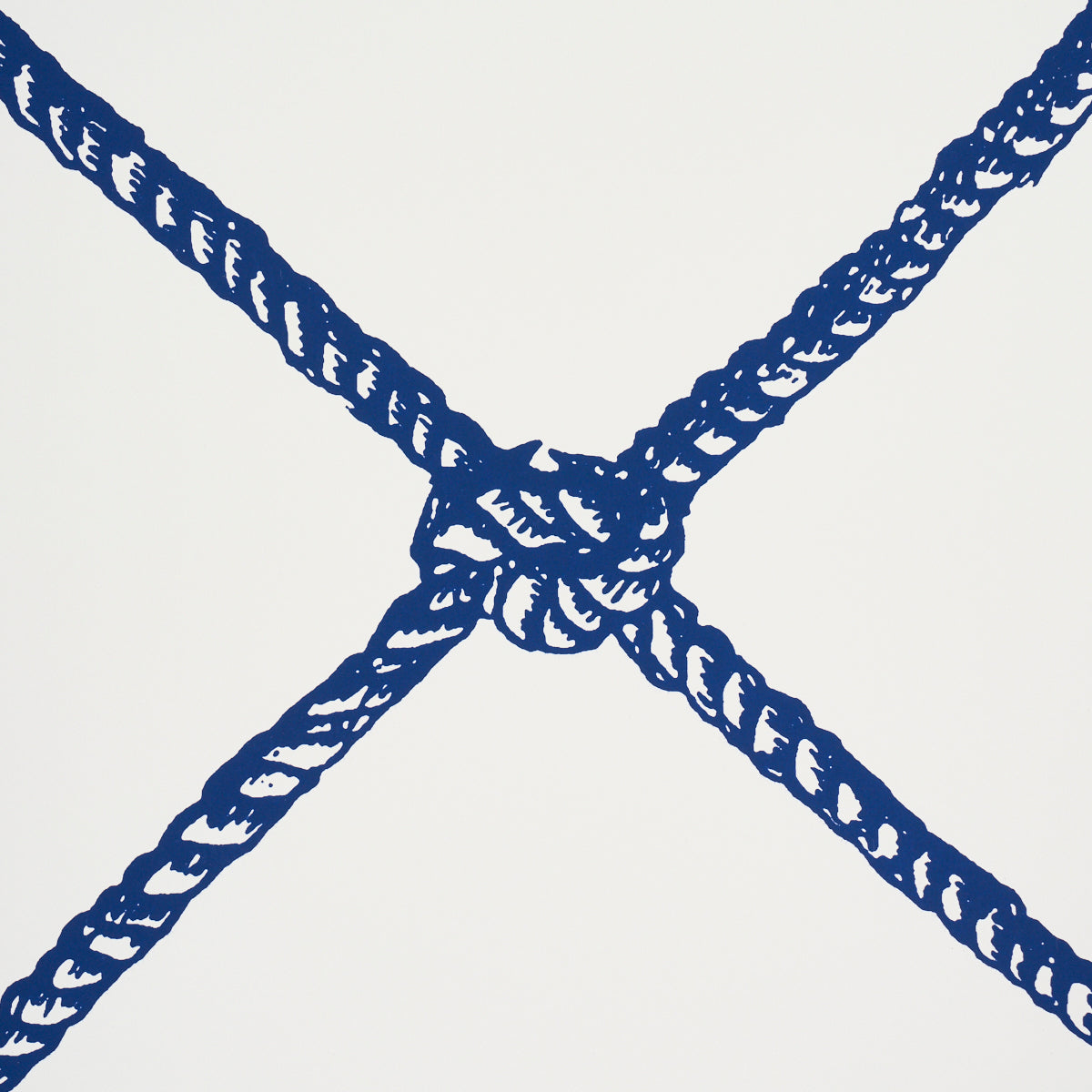 Large Rope Wallpaper in Navy color - pattern number 5019291 - by Schumacher in the Tillett collection