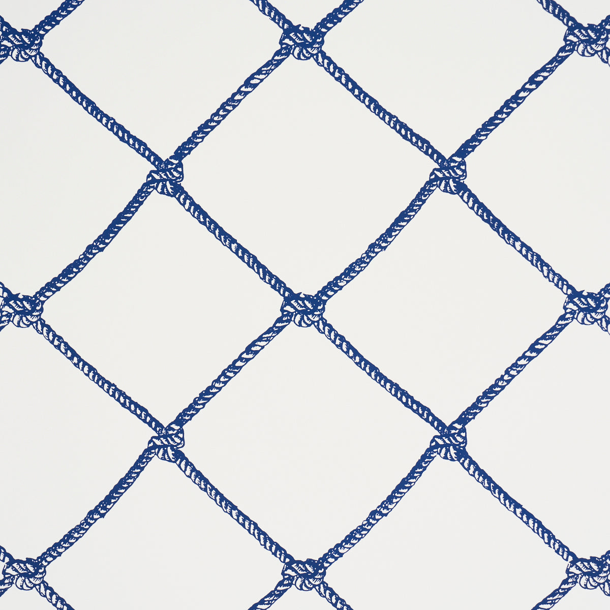 Large Rope Wallpaper in Navy color - pattern number 5019291 - by Schumacher in the Tillett collection