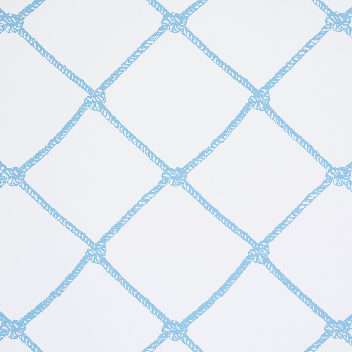 Large Rope Wallpaper in Blue color - pattern number 5019292 - by Schumacher in the Tillett collection