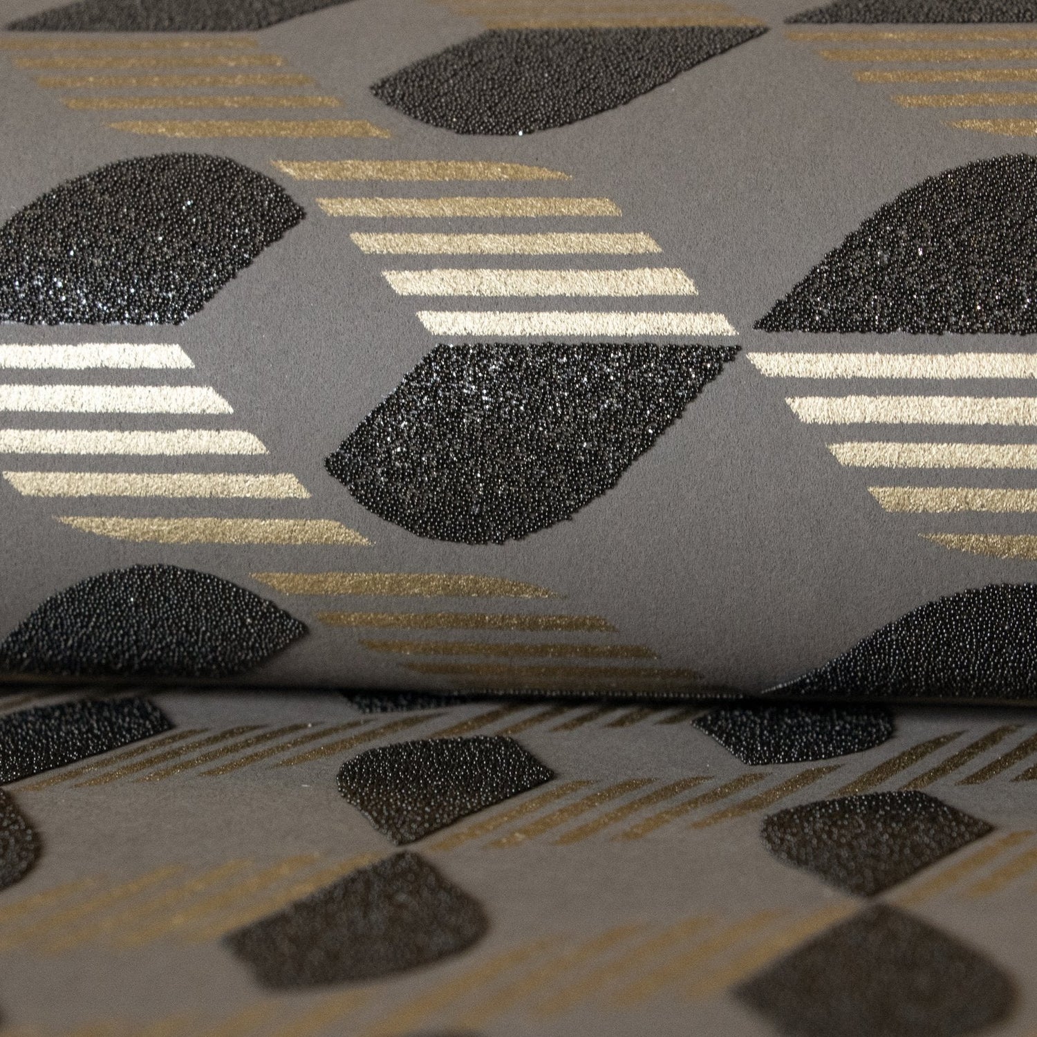 Venus Umber Brown wallpaper in bronze brown color - pattern number GH51210-23 - by Galerie in the Universe collection