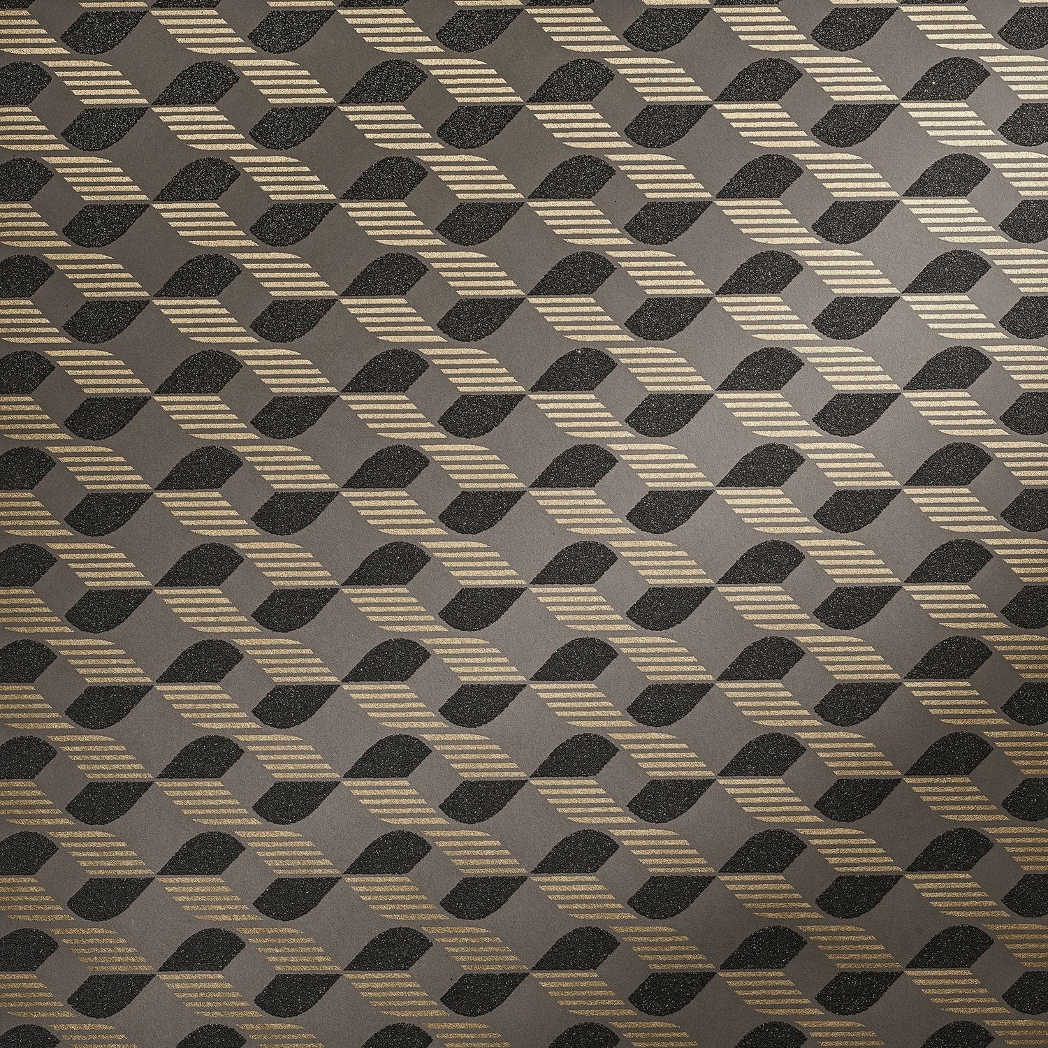 Venus Umber Brown wallpaper in bronze brown color - pattern number GH51210-23 - by Galerie in the Universe collection