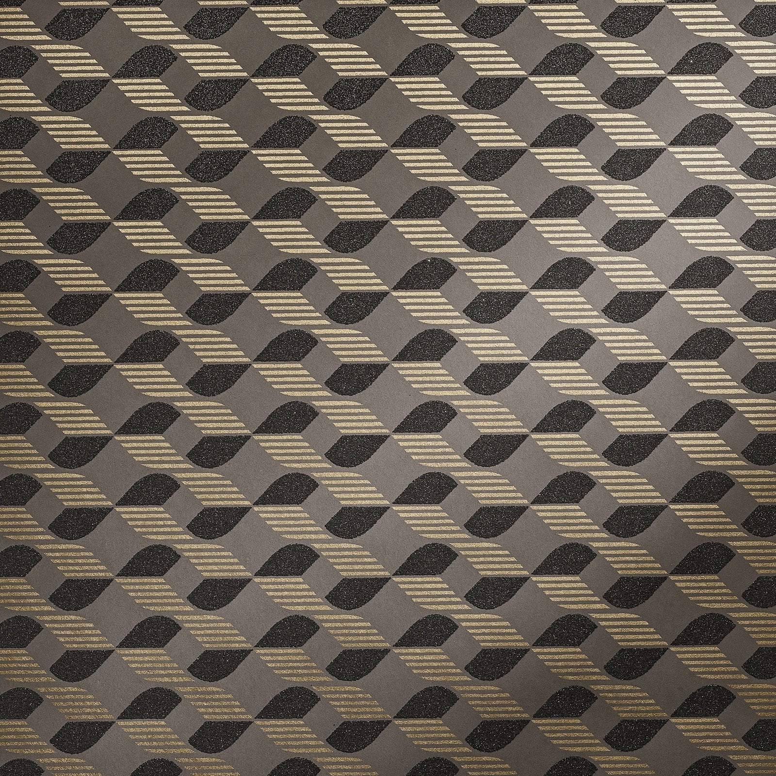 Venus Umber Brown wallpaper in bronze brown color - pattern number GH51210-23 - by Galerie in the Universe collection