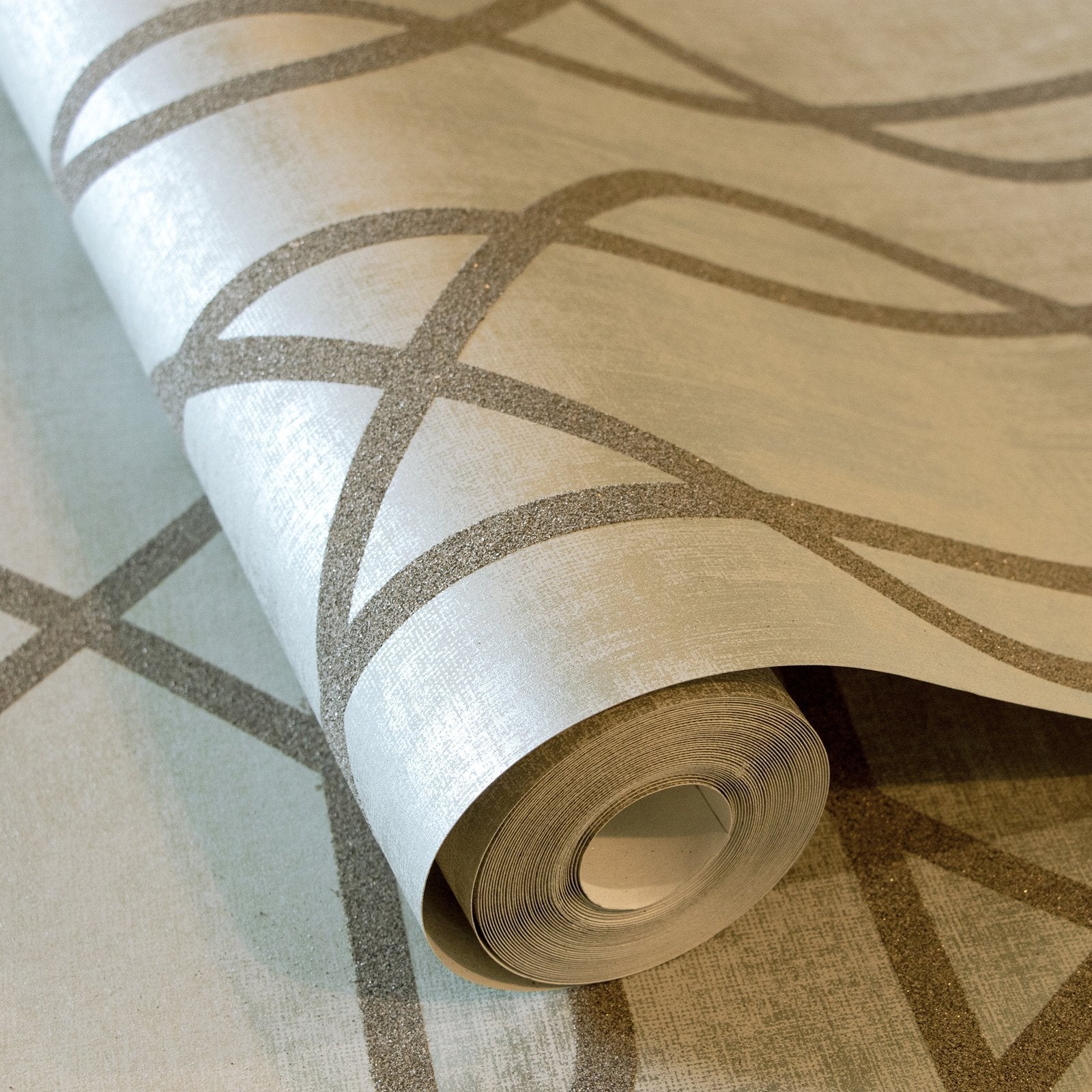 Saturn Sand Beige wallpaper in beige color - pattern number GH51212-23 - by Galerie in the Universe collection