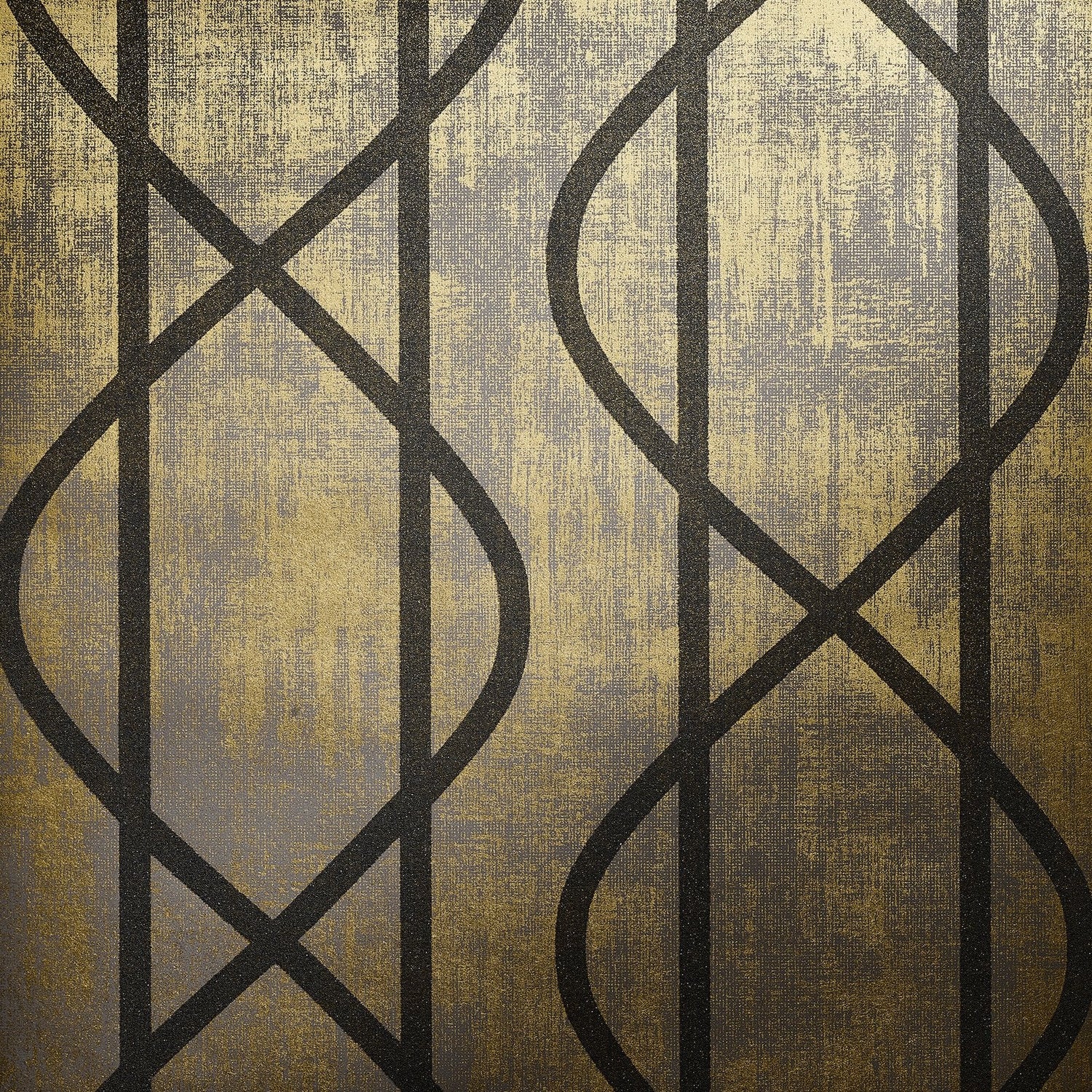 Saturn Umber Brown wallpaper in bronze brown color - pattern number GH51213-23 - by Galerie in the Universe collection