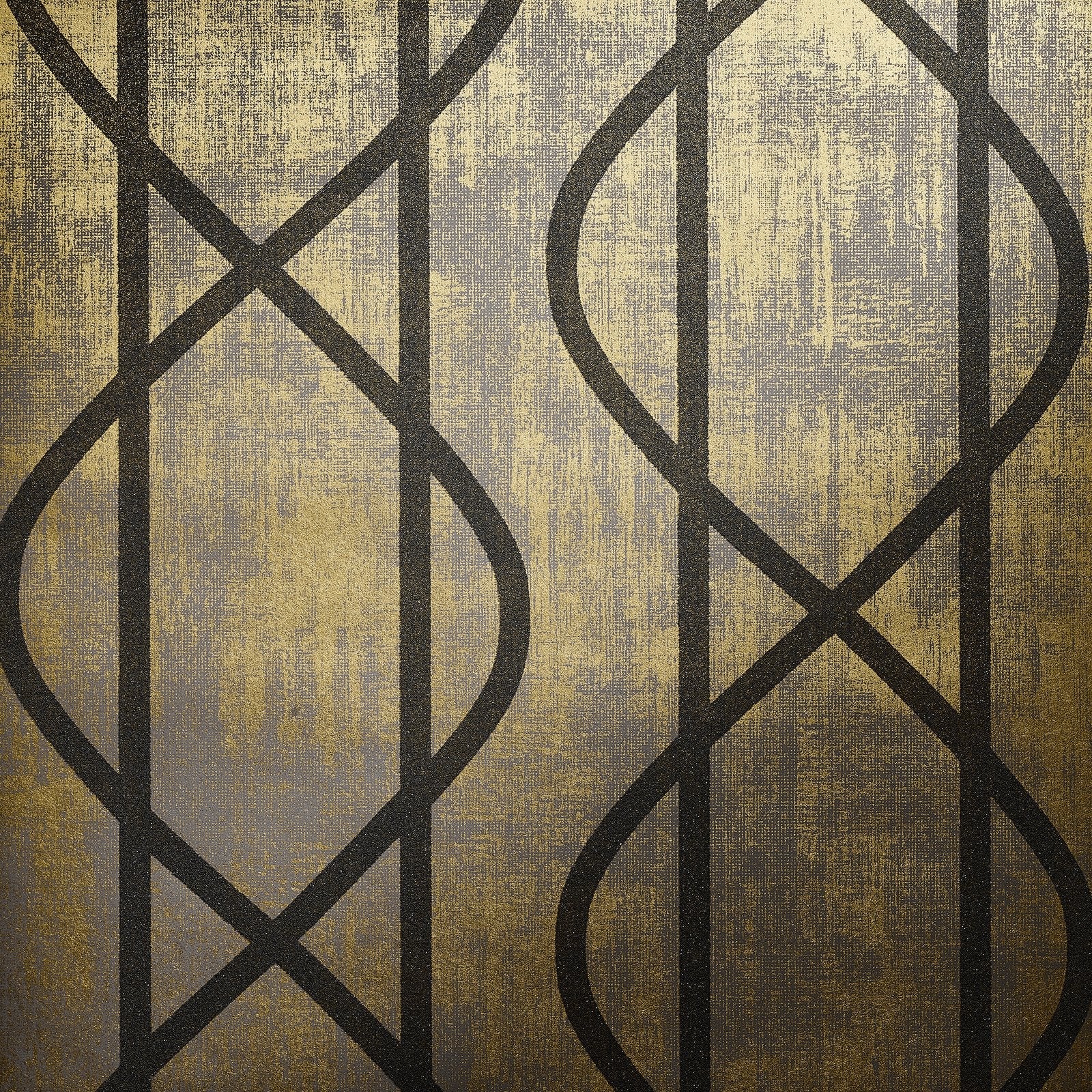 Saturn Umber Brown wallpaper in bronze brown color - pattern number GH51213-23 - by Galerie in the Universe collection