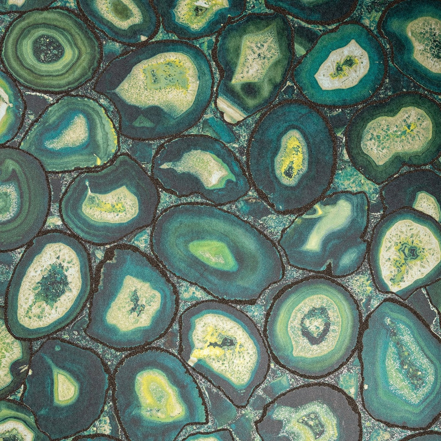 Agate wallpaper in green color - pattern number GH51218-23 - by Galerie in the Pepper collection